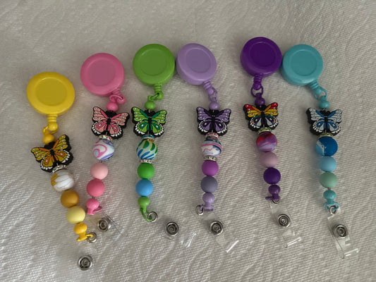 Beaded badge reel