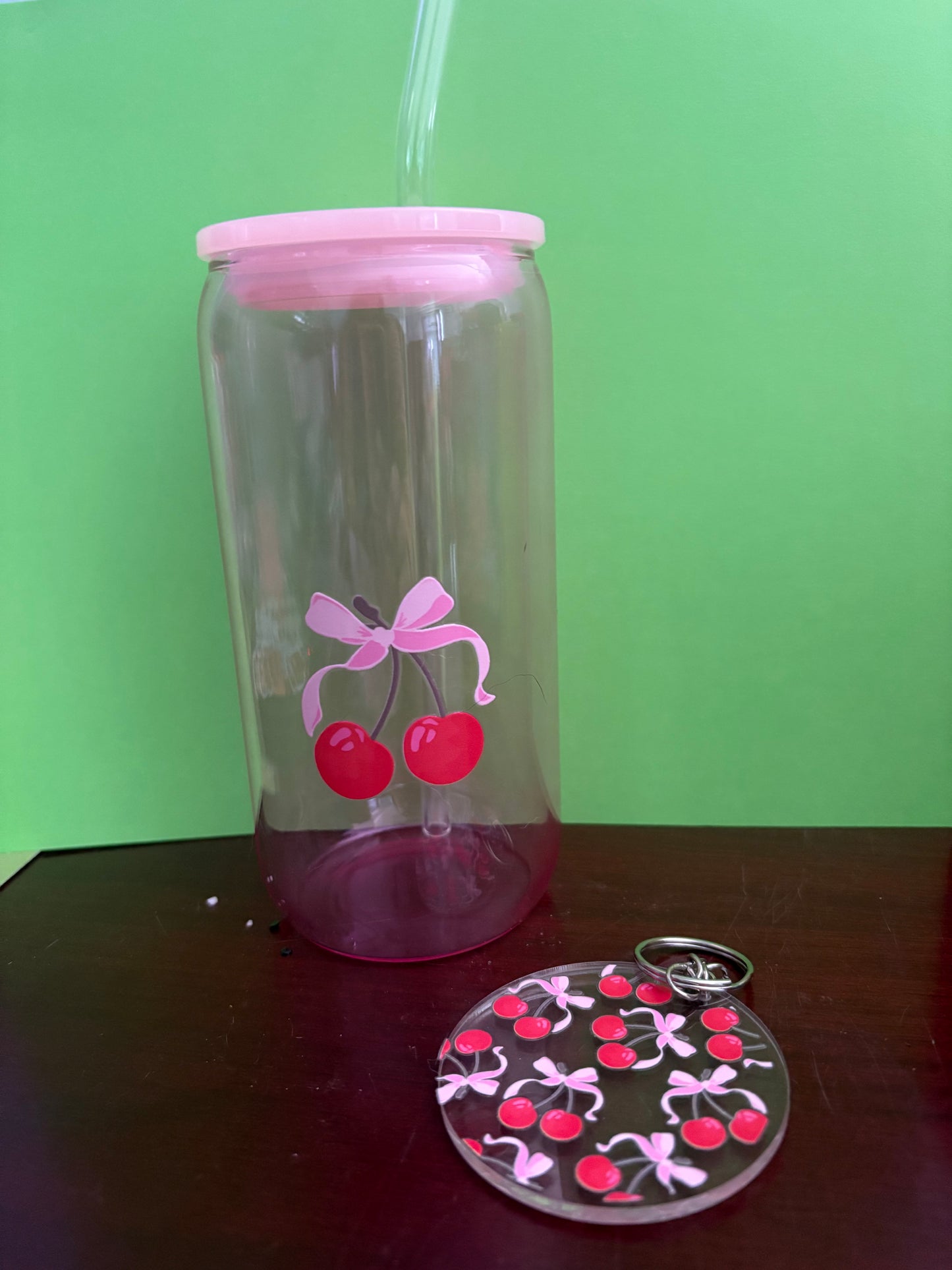 cherry cup bundle with key chain