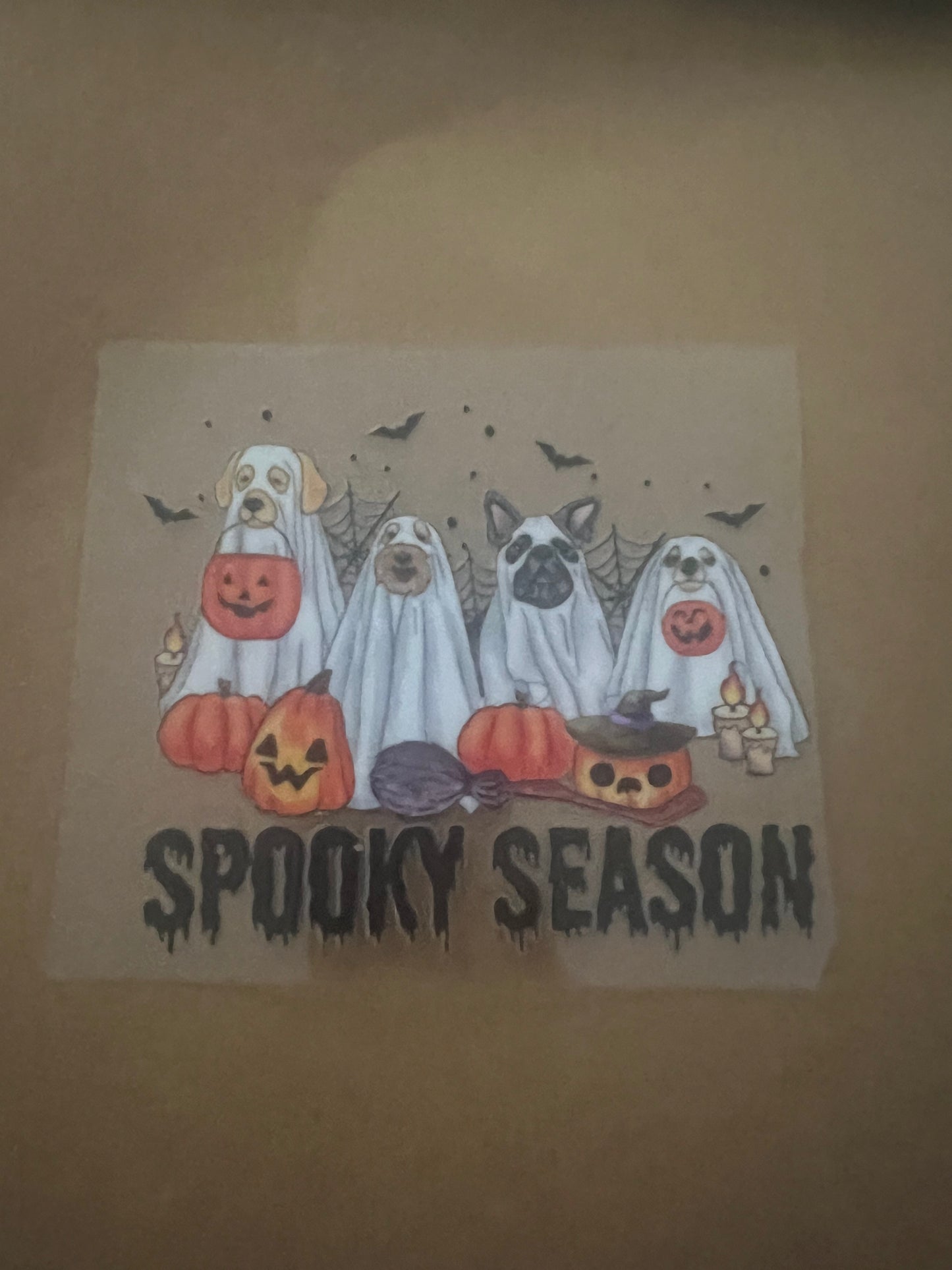 Ghost dogs spooky season decal