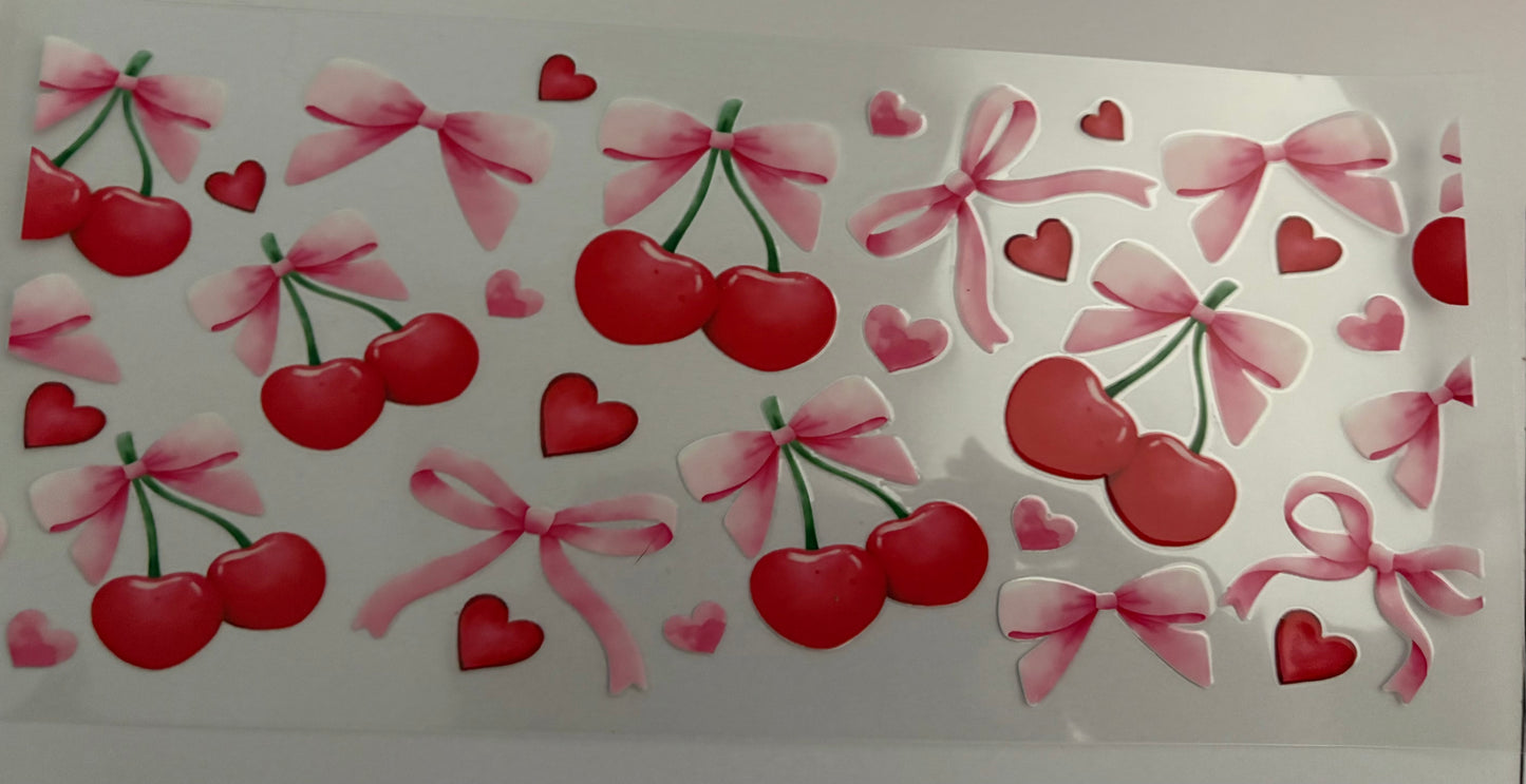 bows and cherries wrap