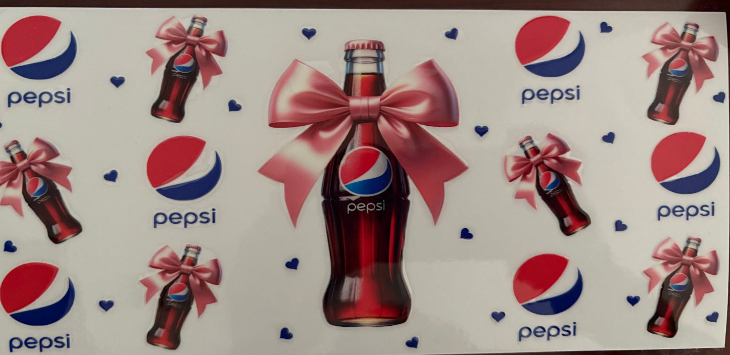 Pepsi with bows wrap
