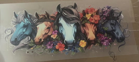 horse and flowers