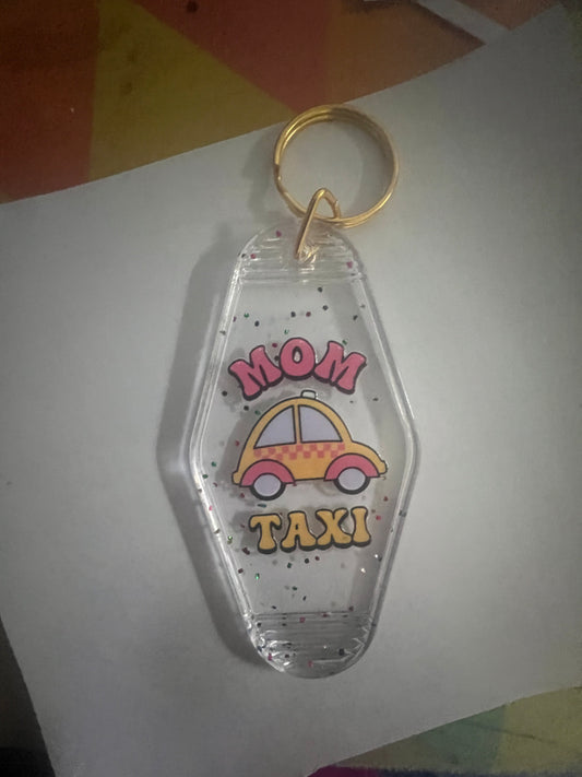 Mom taxi key chain