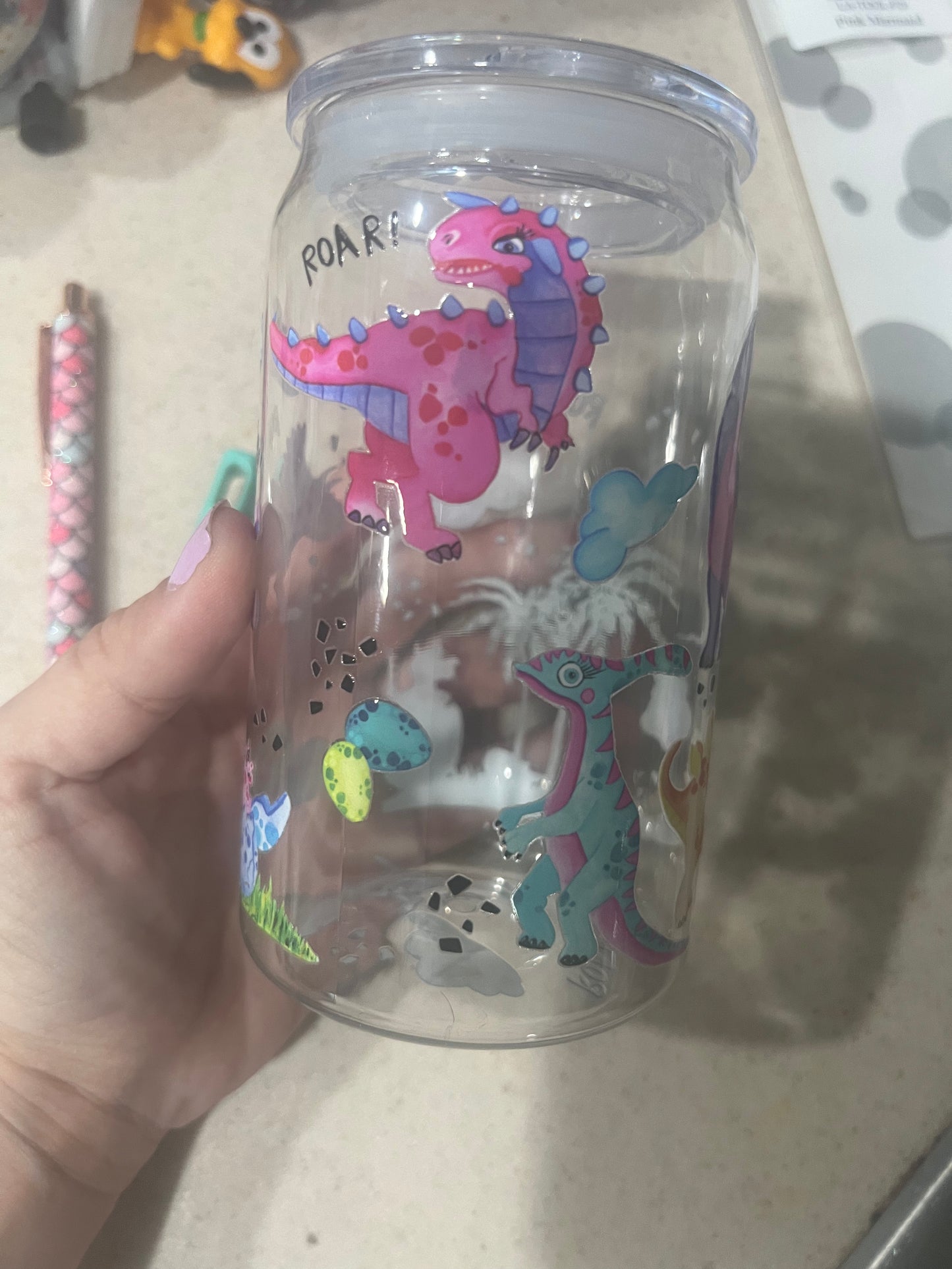 kids dinosaur cup