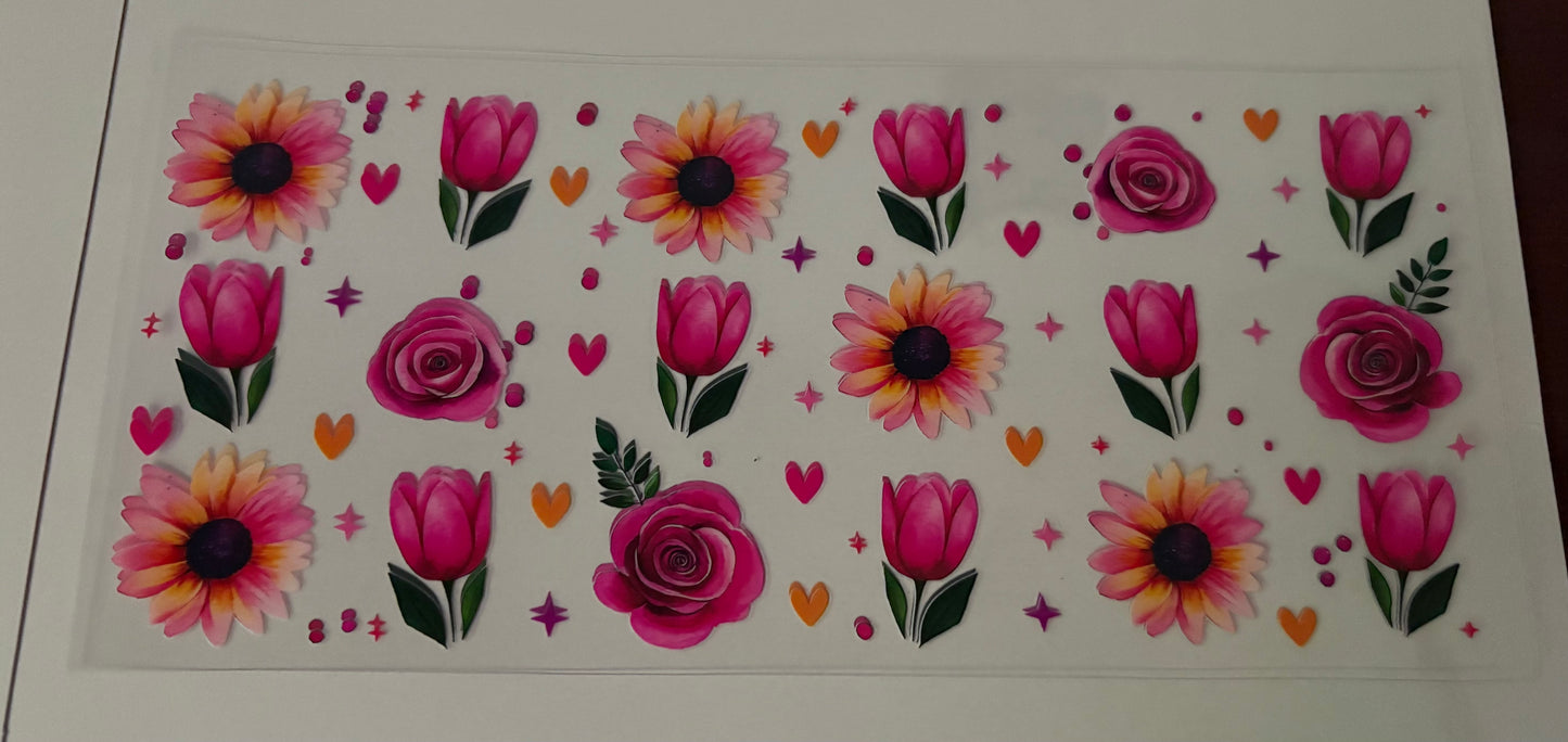 Roses and daisy wrap