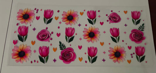Roses and daisy wrap
