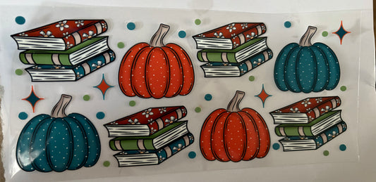 Pumpkins and books