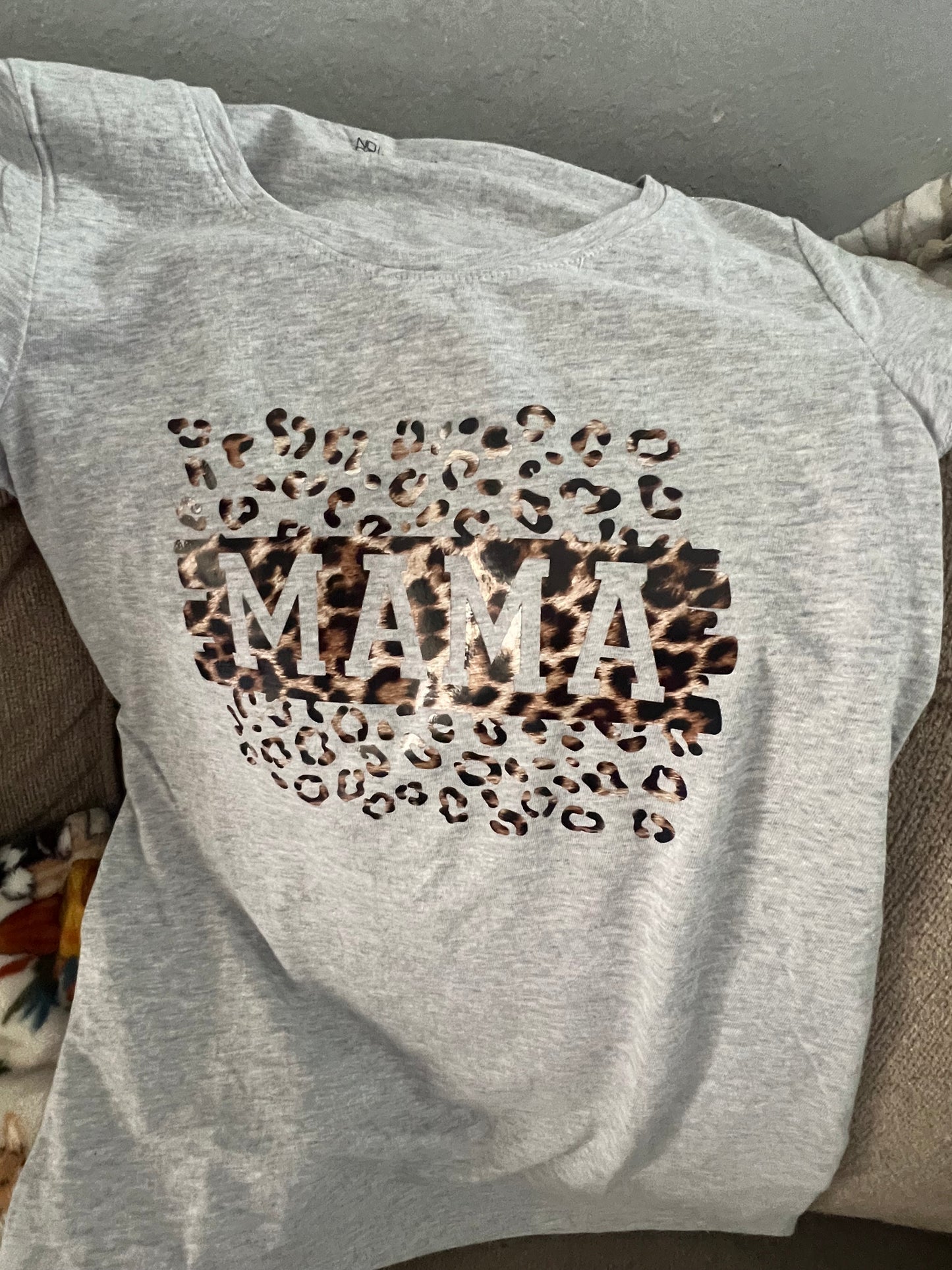 leopard print Mama shirt