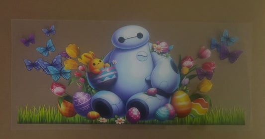 Baymax and flowers