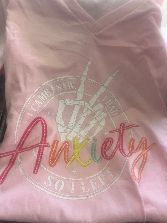 I came I saw I had anxiety t shirt