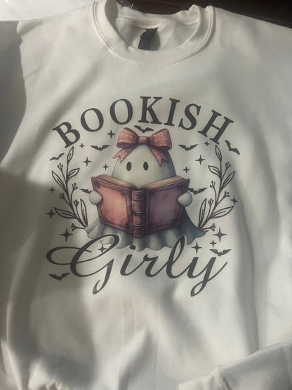 Bookish girly ghost sweat shirt