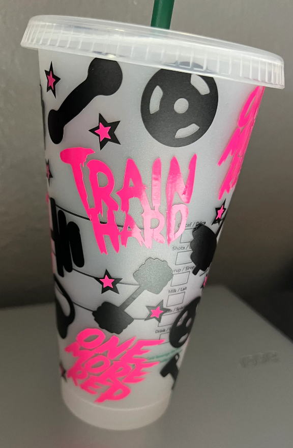 No Pain No Gain Reusable Cold Cup