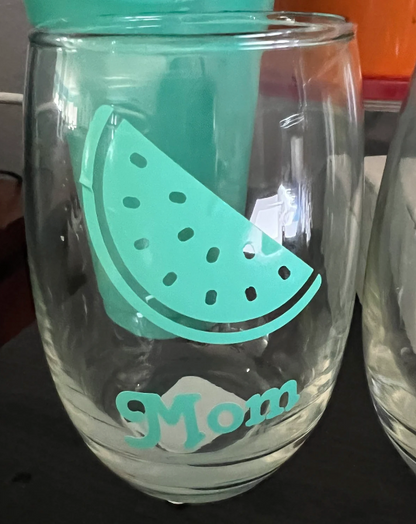 Personalized Fruit Glasses