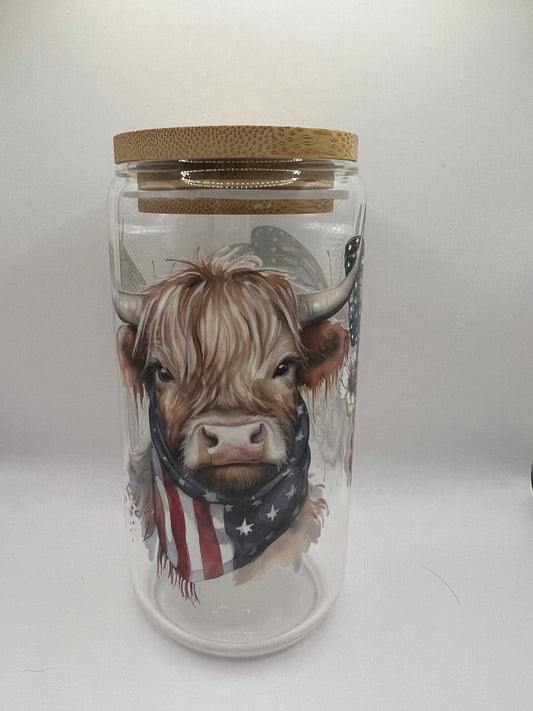 4th of July highland cow