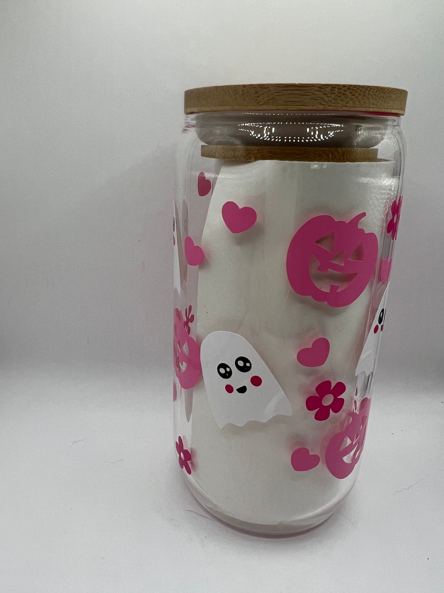 Spooky Season Pink ghost cup