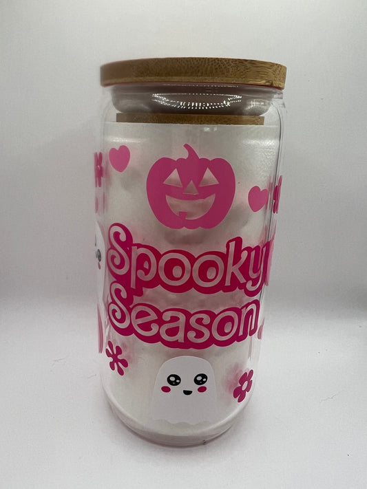 Spooky Season Pink ghost cup