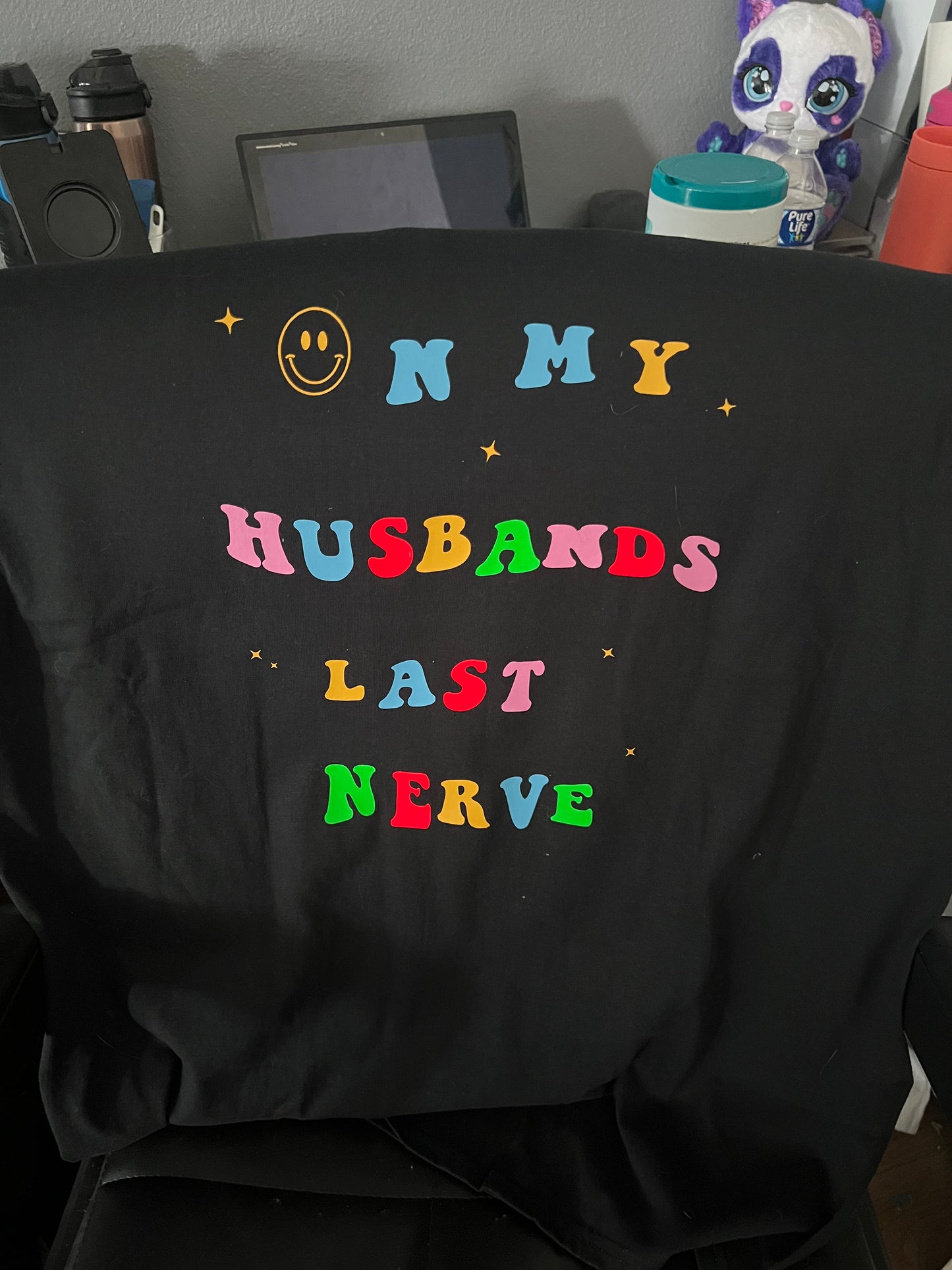 On my husbands last nerve shirt